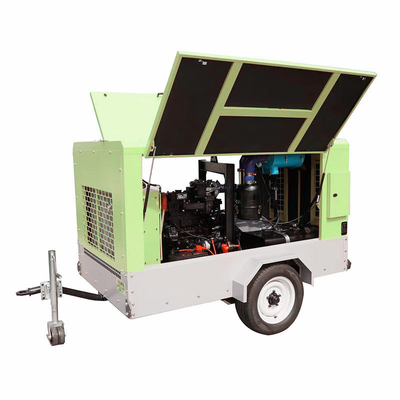携帯 16bar 250CFM 400CFM ディーゼルエンジンの移動式トラック用空気圧縮機
