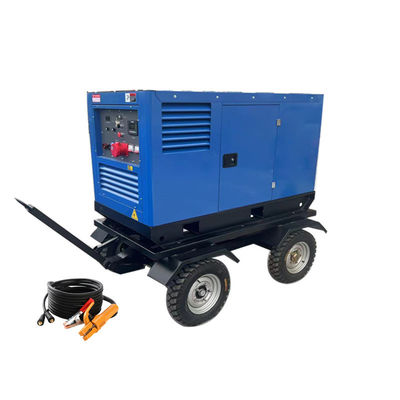 モバイルトレーラー 800A 400A 430A 500Amp ディーゼルエンジン 溶接機 2 × 2 人用溶接機発電機