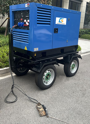 2 溶接点 400A 350Amp ディーゼルエンジン MMA 弧ミグ 溶接機 輸送式溶接発電機セット